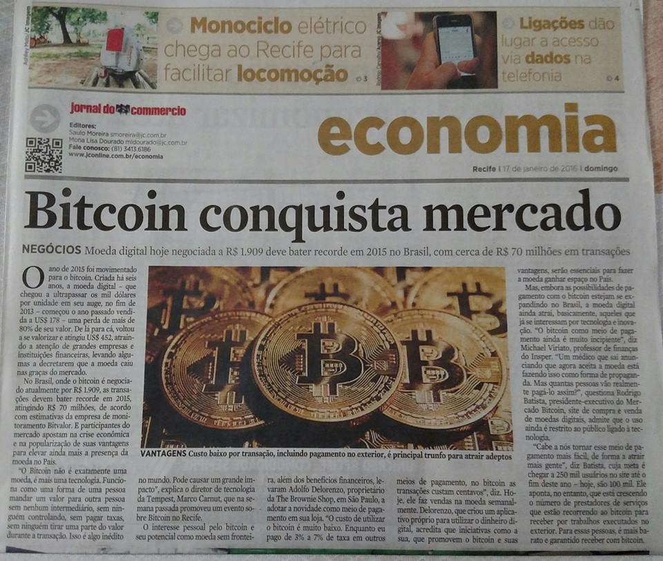 Bitcoin conquista mercado